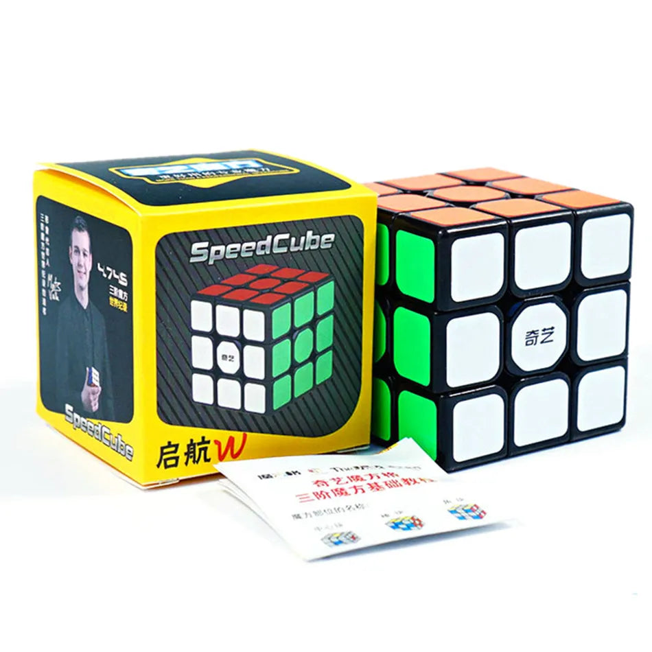 QIYI Speed Magic Cube 3x3x3 4x4x4 5x5x5 Puzzle Black Stickers Magic Cube Education Learnning Cubo Magico Toys For Children Kids