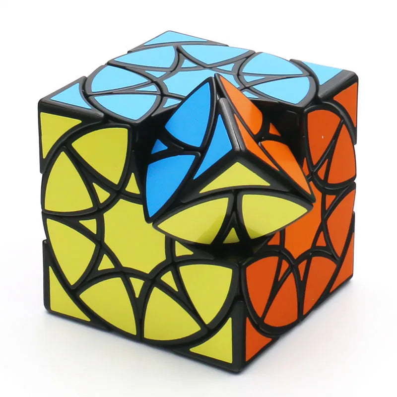 Calvin's Puzzle Multi-Star Wheel Cube Star Dino Twisty Black Body Teenager Adult Magic Intelligence Toy Brain Teaser Beginner