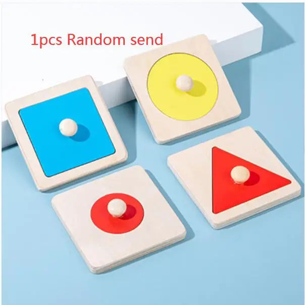 Wooden Puzzle Montessori Toys For Kids Children Geometric Shape Peg Puzzle Educational Sensory Activity Baby Toys 2 3 4 5 6 Year