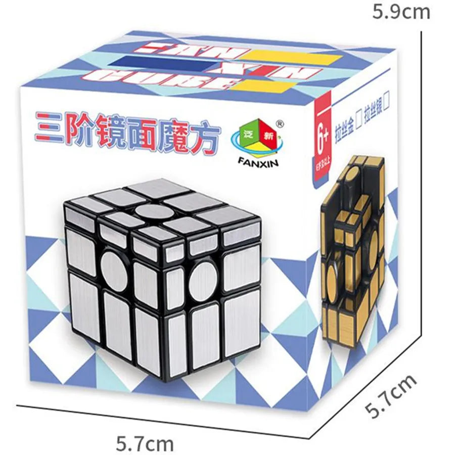 Fanxin Mirror Cube 3x3x3 Magic Speed  Educational Puzzle Toys Magic Cubes For Kids Children Birthday Christmas Gifts