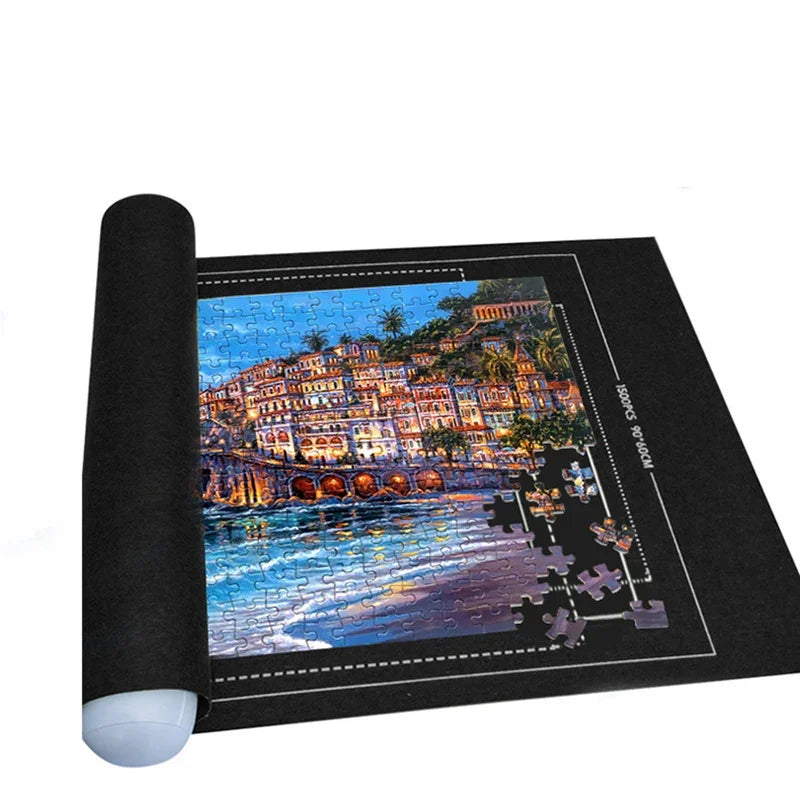 Professional Puzzle Roll Mat Blanket Felt Mat up to 1500/2000/3000 Pieces Accessories Puzzle Portable Travel Storage Bag