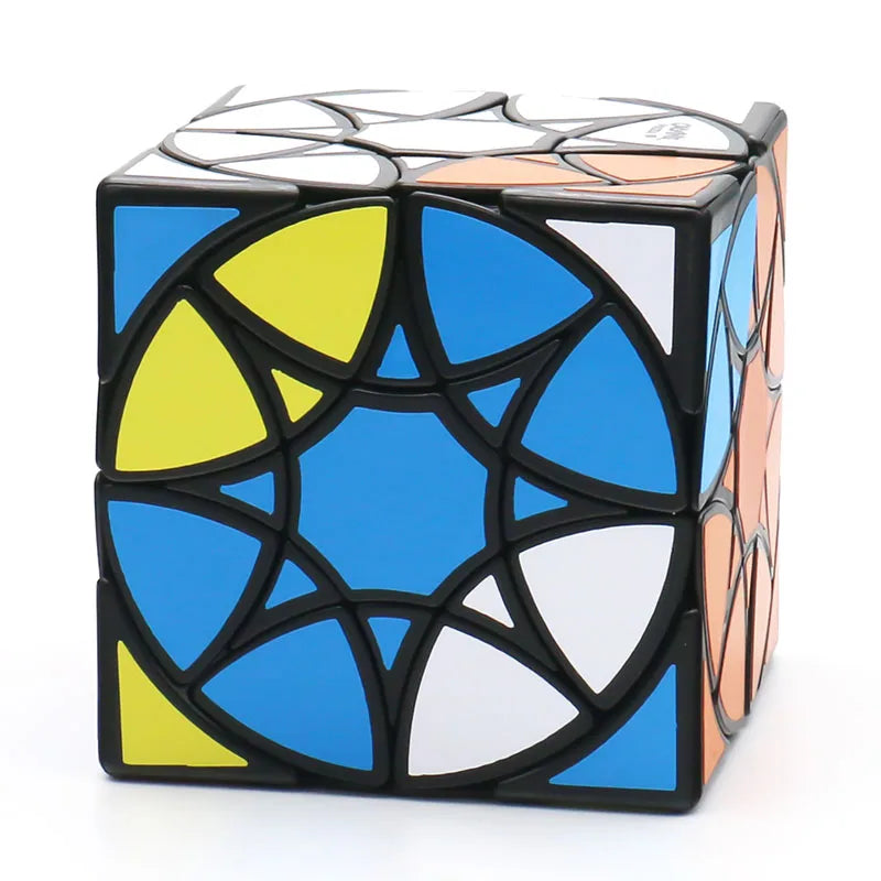 Calvin's Puzzle Multi-Star Wheel Cube Star Dino Twisty Black Body Teenager Adult Magic Intelligence Toy Brain Teaser Beginner