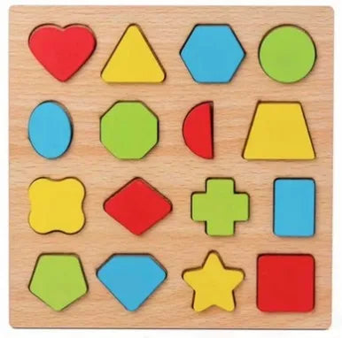 Wooden Puzzle Montessori Toys For Kids Children Geometric Shape Peg Puzzle Educational Sensory Activity Baby Toys 2 3 4 5 6 Year