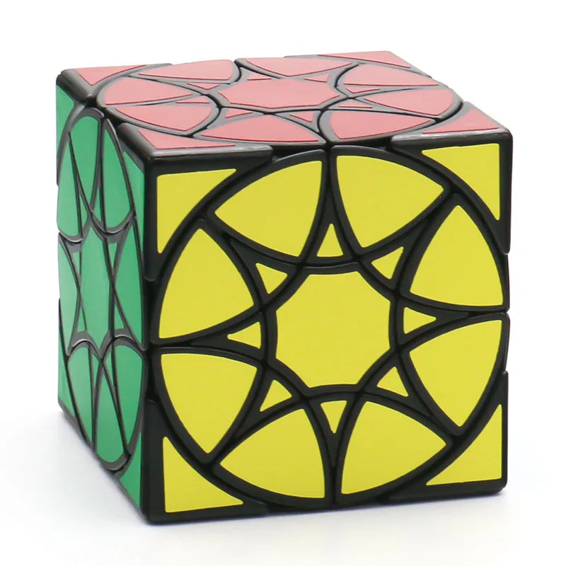 Calvin's Puzzle Multi-Star Wheel Cube Star Dino Twisty Black Body Teenager Adult Magic Intelligence Toy Brain Teaser Beginner