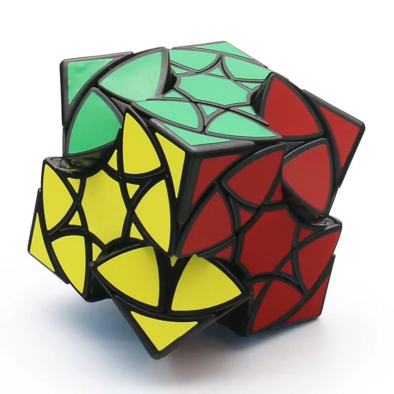 Calvin's Puzzle Multi-Star Wheel Cube Star Dino Twisty Black Body Teenager Adult Magic Intelligence Toy Brain Teaser Beginner